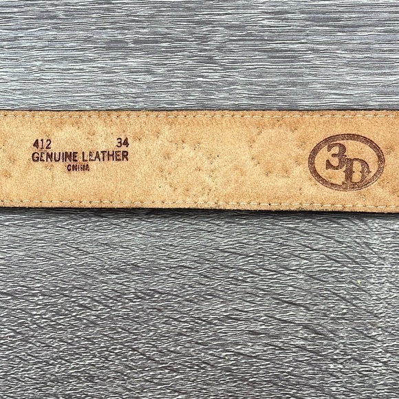 NWT. Angel Ranch 3D Jewel Studded Leather Waist Belt Women’s-34. - Picture 3 of 5